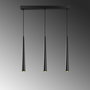 Opviq 6074 Lámpara de Araña Negra de Metal con Altura Ajustable para Salón, Diseño Moderno Industrial
